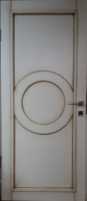 Межкомнатная дверь в профиле массив (эмаль с патиной) Орёл